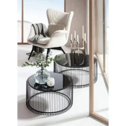 Fauteuil Tudor Boucle Creme
