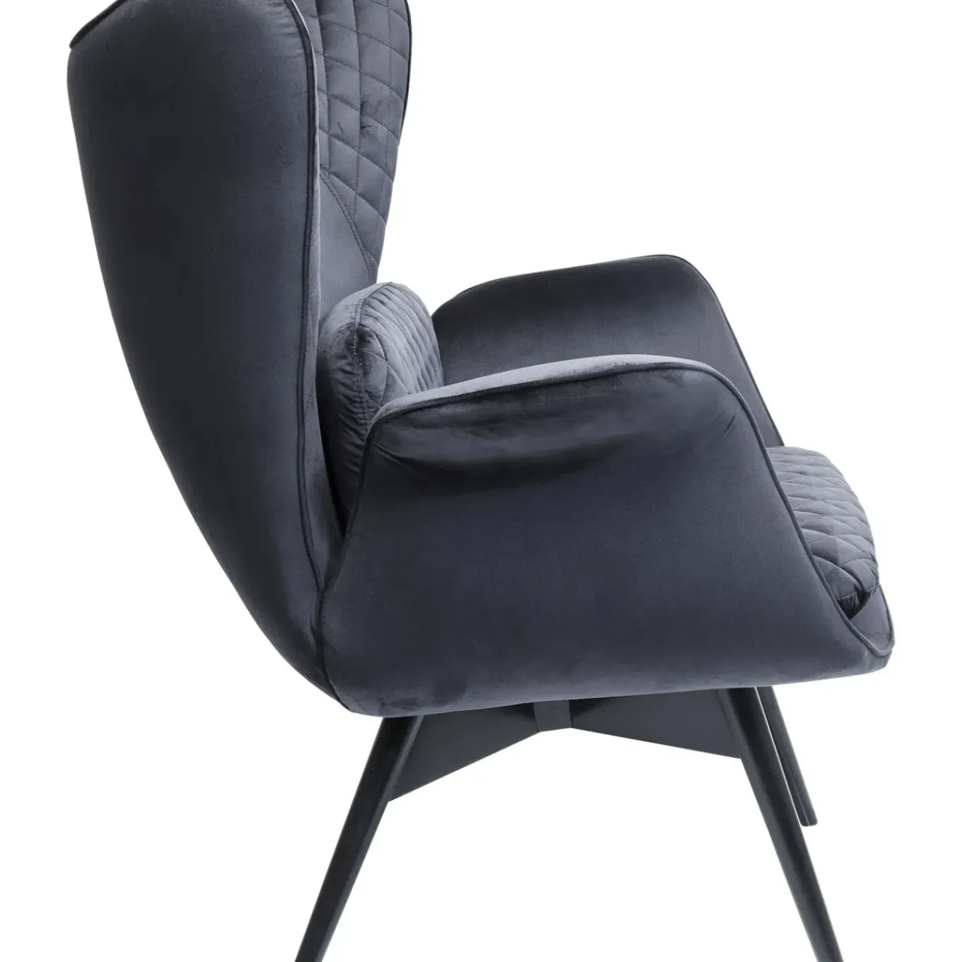 Fauteuil Tudor Velvet Noir