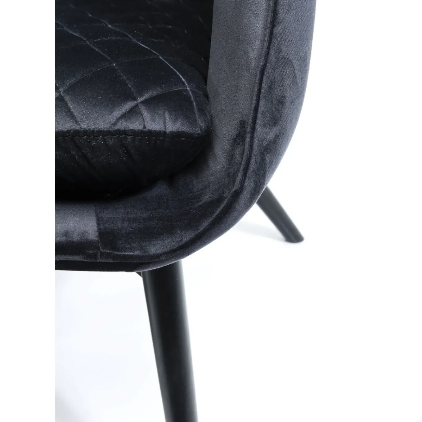 Fauteuil Tudor Velvet Noir