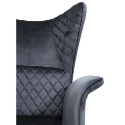 Fauteuil Tudor Velvet Noir