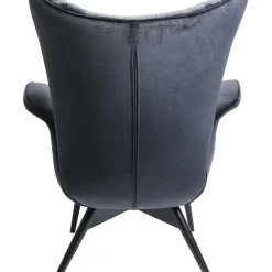 Fauteuil Tudor Velvet Noir