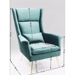 Fauteuil Vegas Forever Petrole