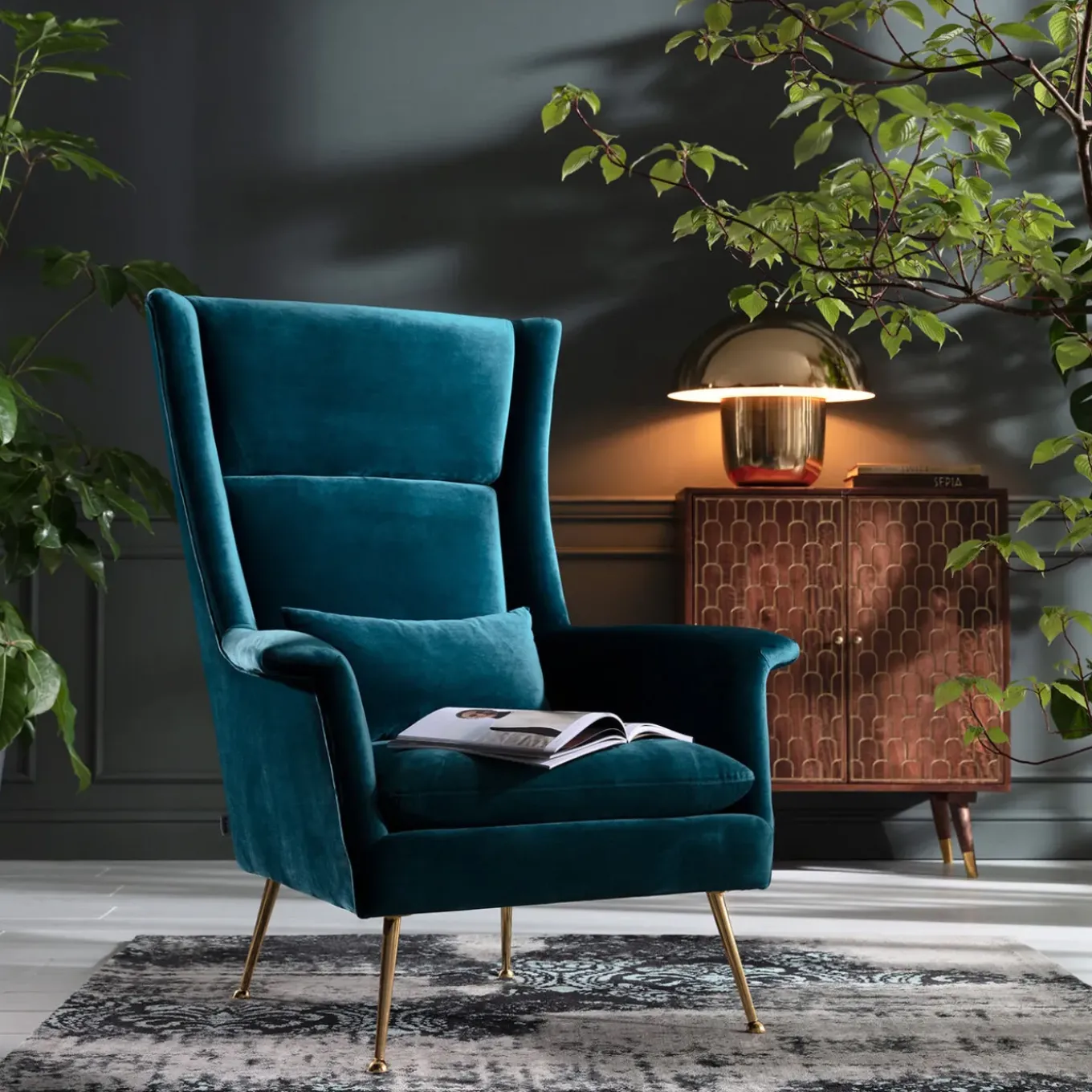 Fauteuil Vegas Forever Petrole
