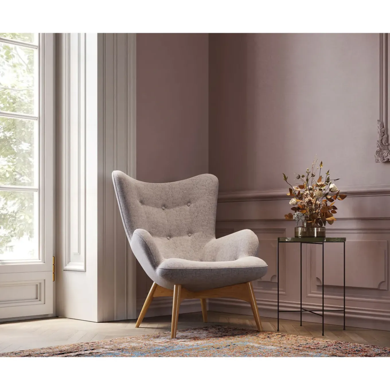 Fauteuil Vicky Gris