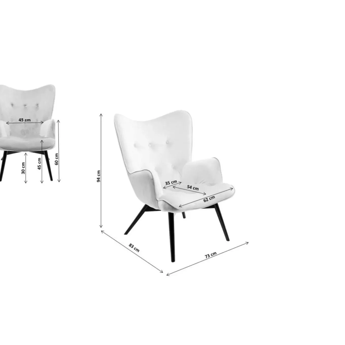 Fauteuil Vicky Novara Beige