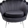 Fauteuil Water Lily Chrome Gris