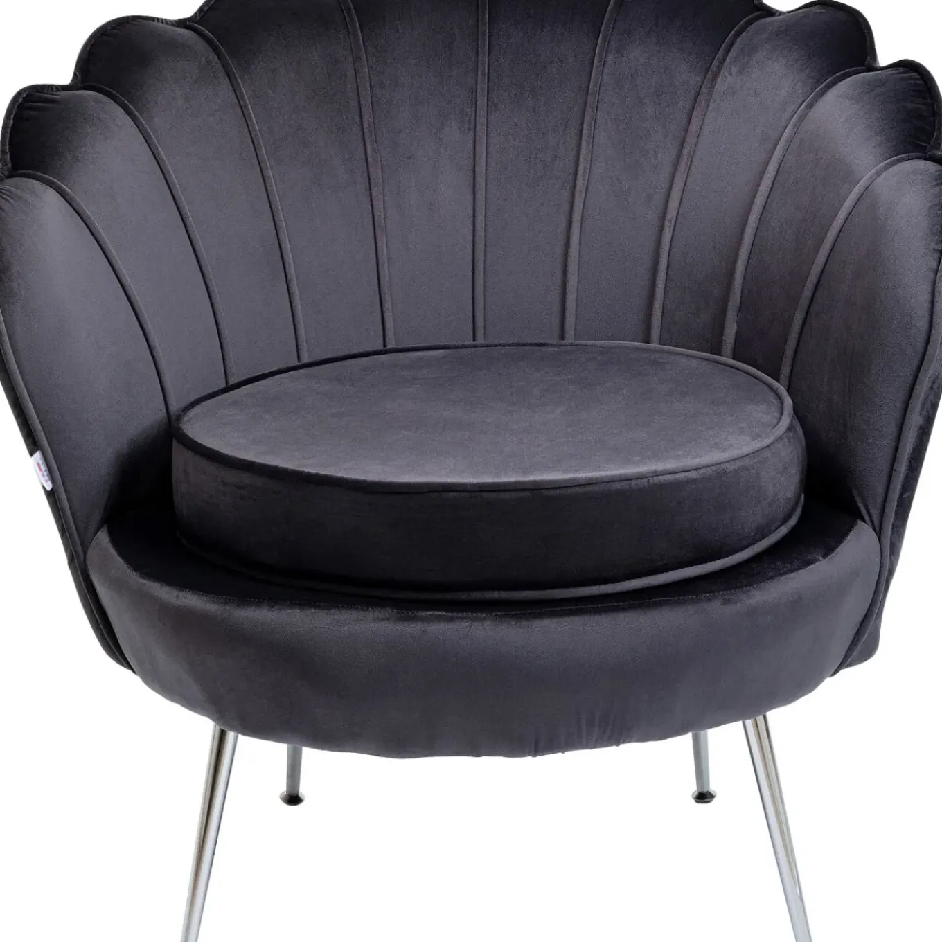 Fauteuil Water Lily Chrome Gris
