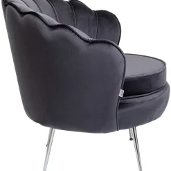 Fauteuil Water Lily Chrome Gris