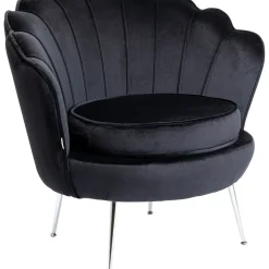 Fauteuil Water Lily Chrome Noir