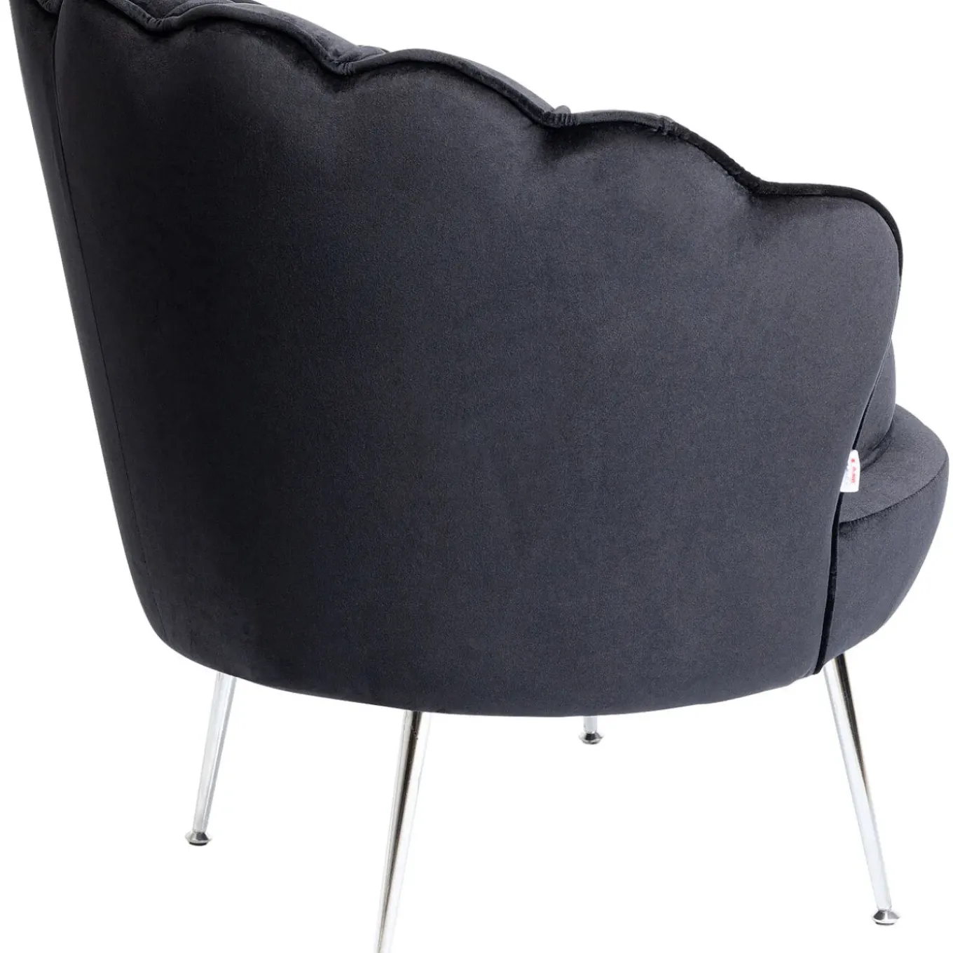 Fauteuil Water Lily Chrome Noir