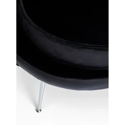 Fauteuil Water Lily Chrome Noir
