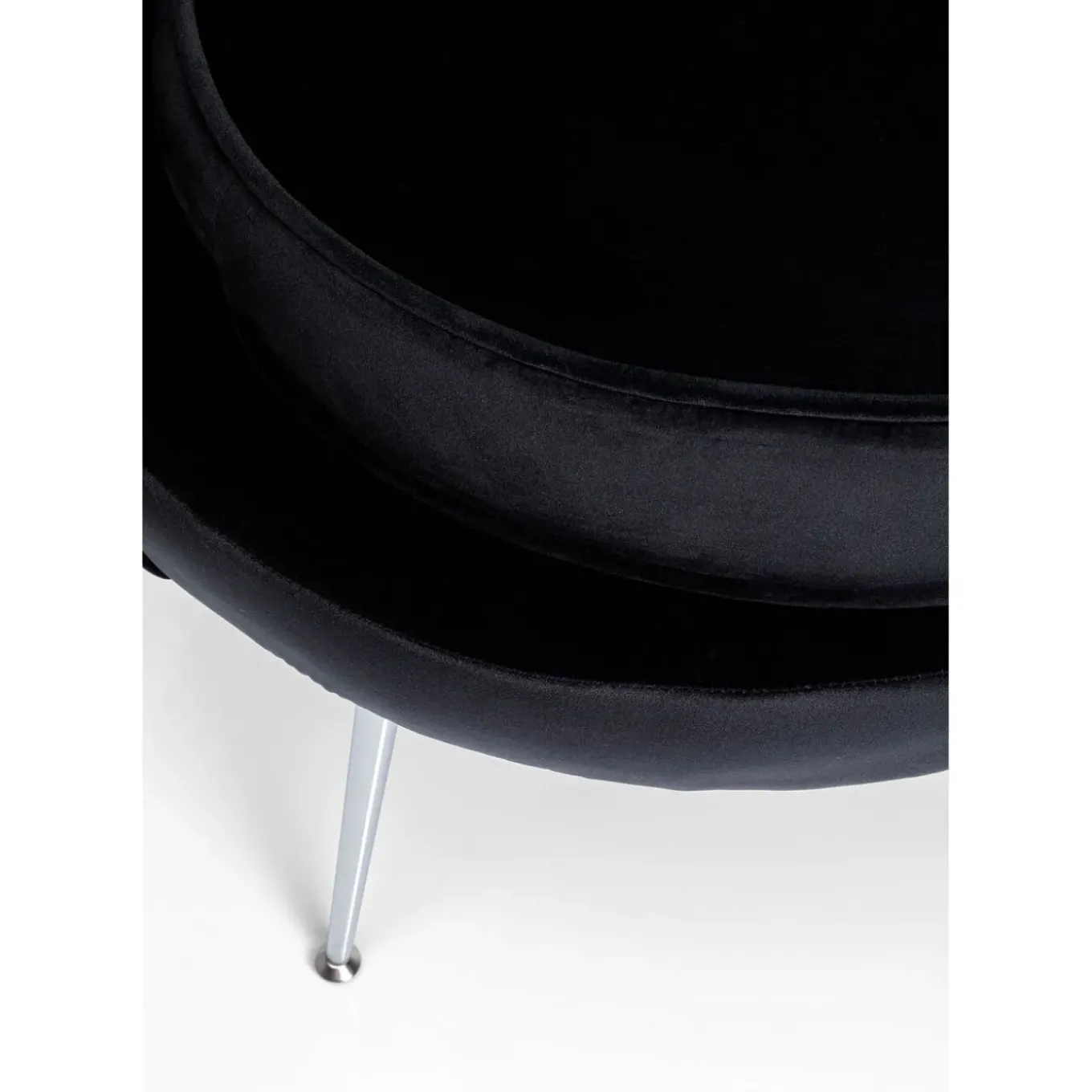 Fauteuil Water Lily Chrome Noir