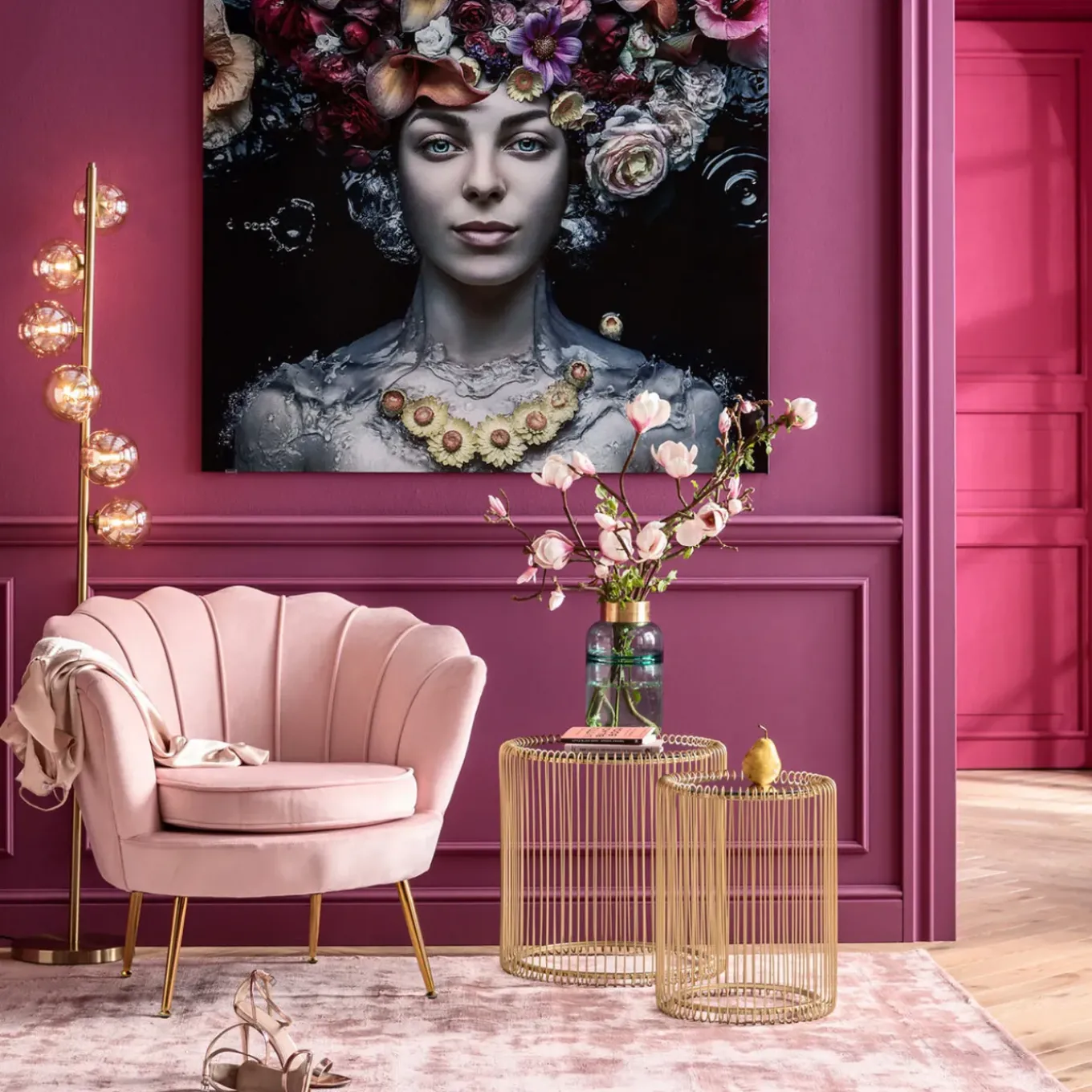 Fauteuil Water Lily Gold Rose