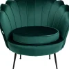 Fauteuil Water Lily Noir Vert Fonce