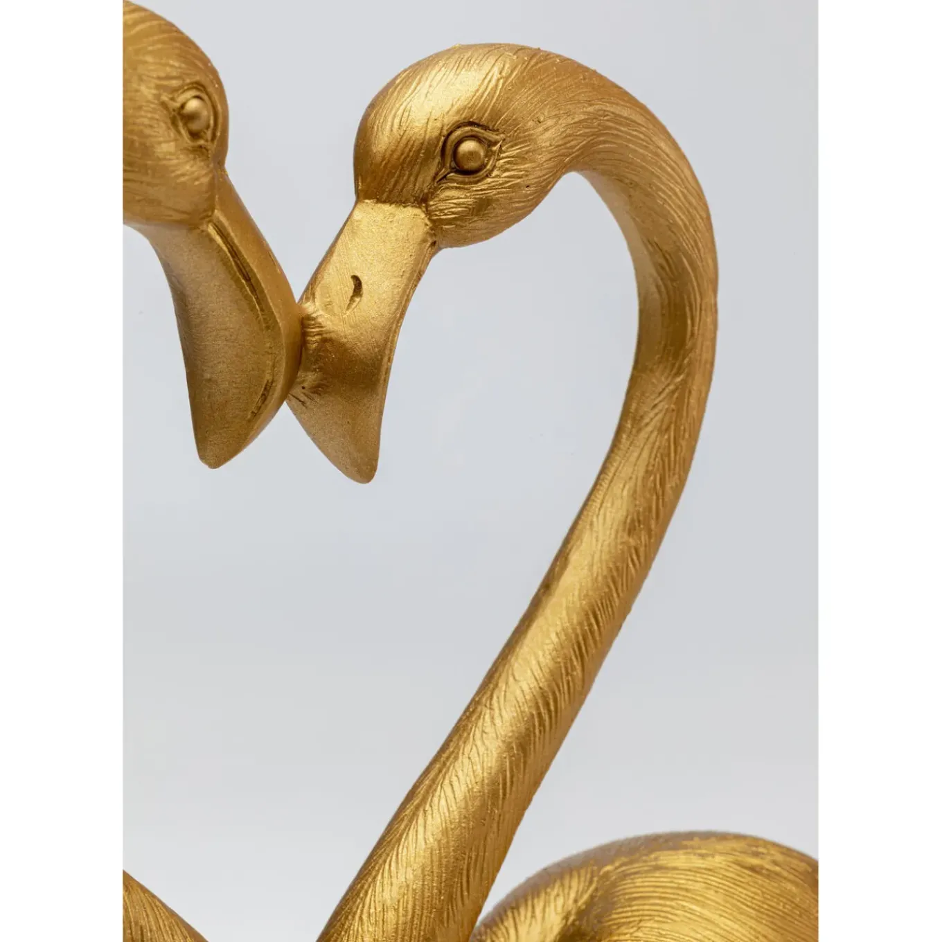 Figurine Déco Flamingo Love Dore 39Cm