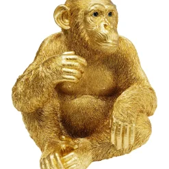 Figurine Décorative Baby Ape Dore 53Cm
