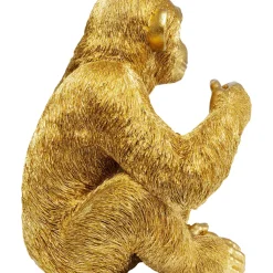 Figurine Décorative Baby Ape Dore 53Cm