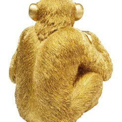 Figurine Décorative Baby Ape Dore 53Cm