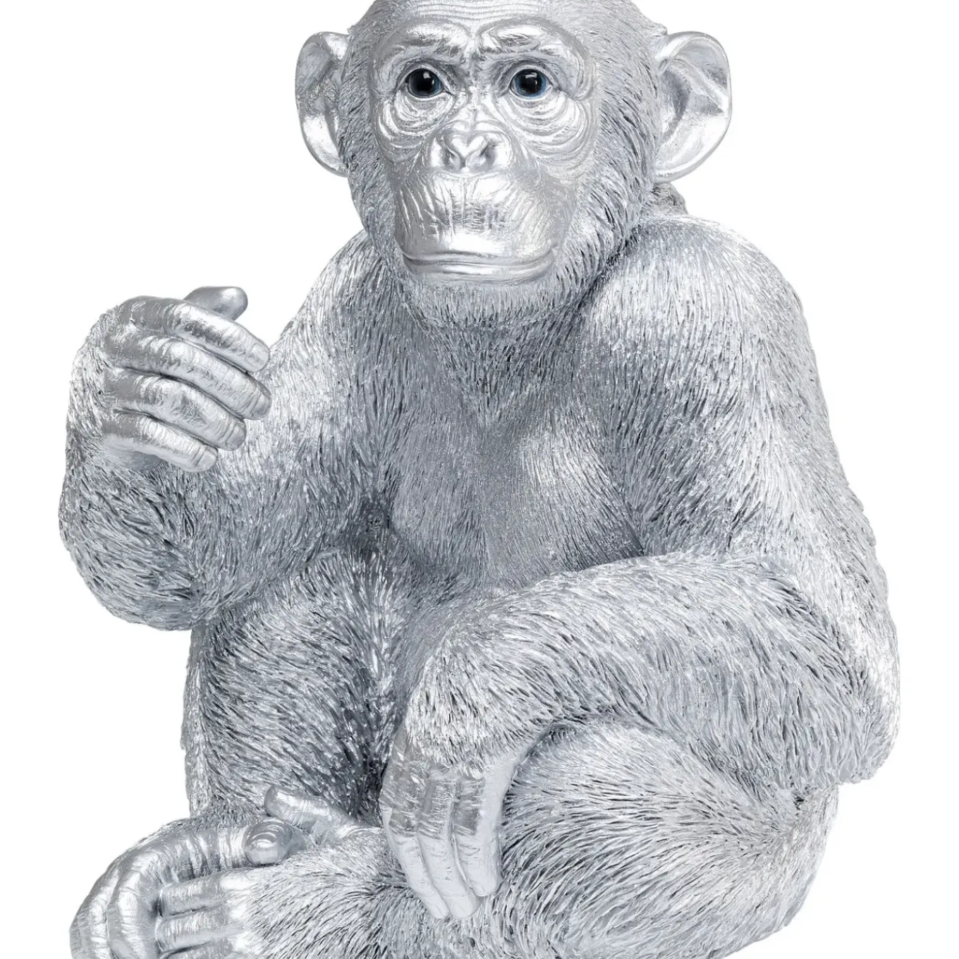 Figurine Décorative Baby Ape Argente 53Cm