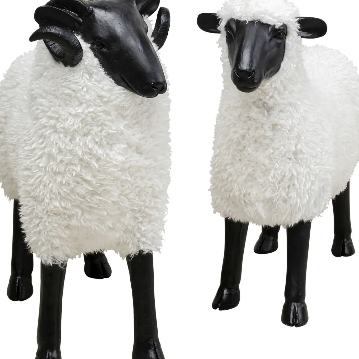 Figurine Décorative Bathilde Ram Blanc 78Cm