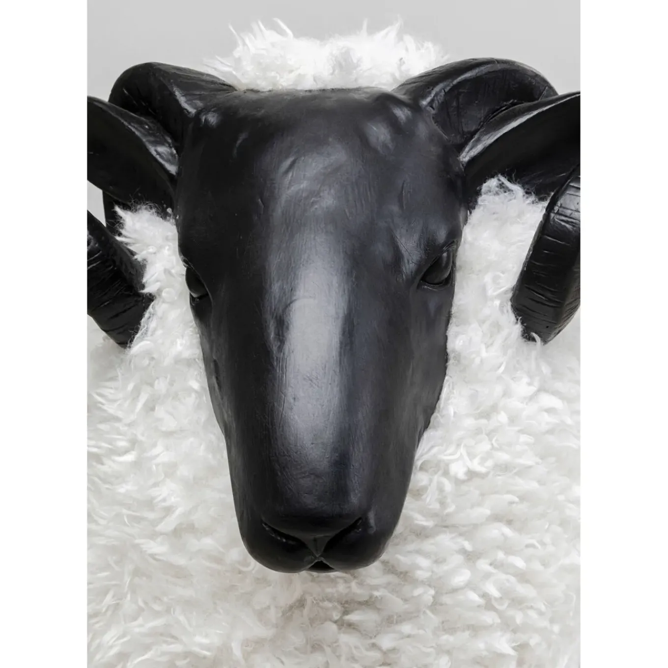 Figurine Décorative Bathilde Ram Blanc 78Cm
