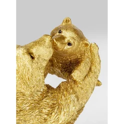 Figurine Décorative Bear Lucky Mom Dore 27