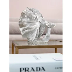 Figurine Décorative Betta Fish Argente Petit