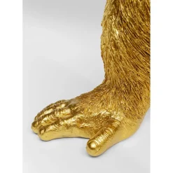Figurine Décorative Butler Playing Chimp Dore 52Cm