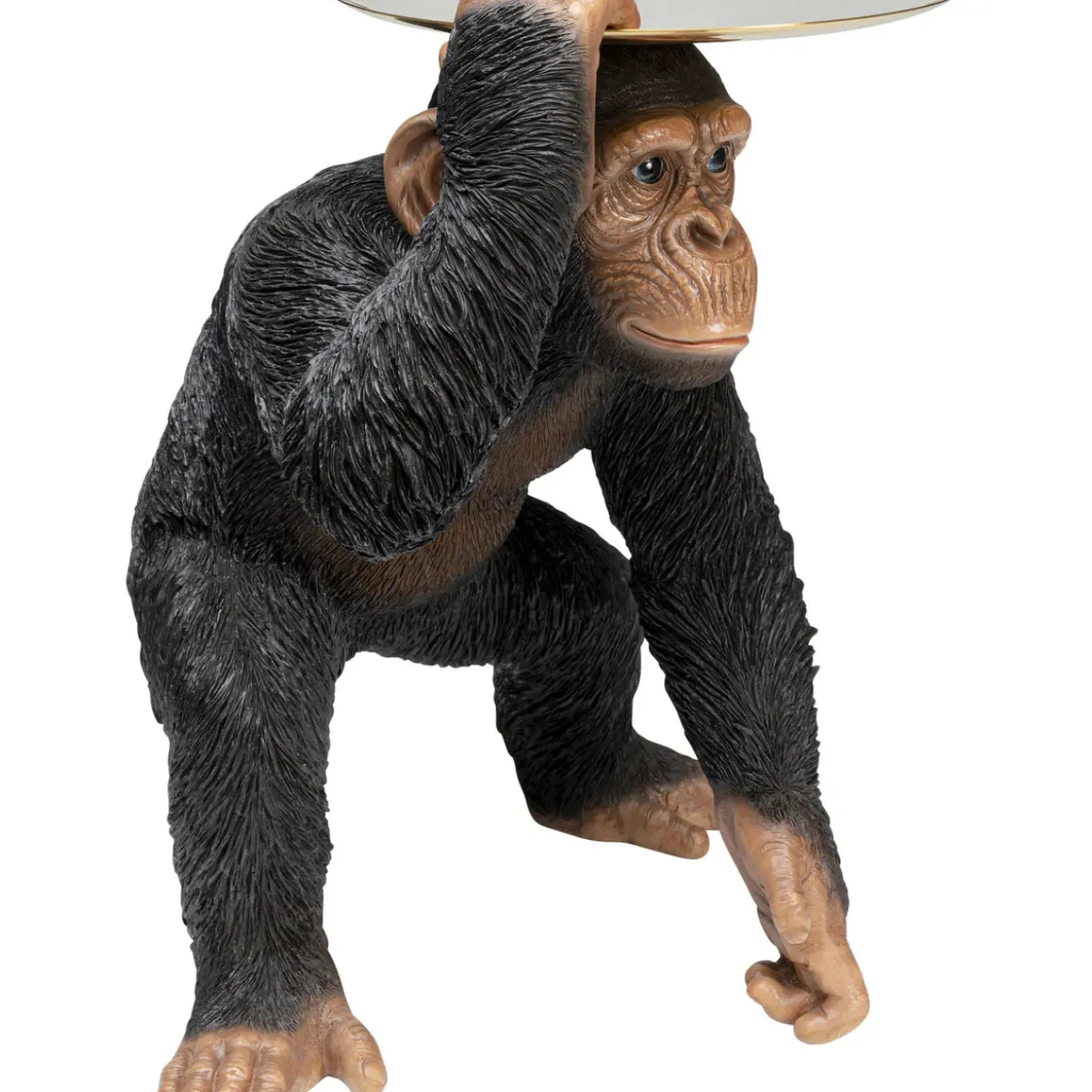 Figurine Décorative Butler Playing Chimp Noir 52Cm