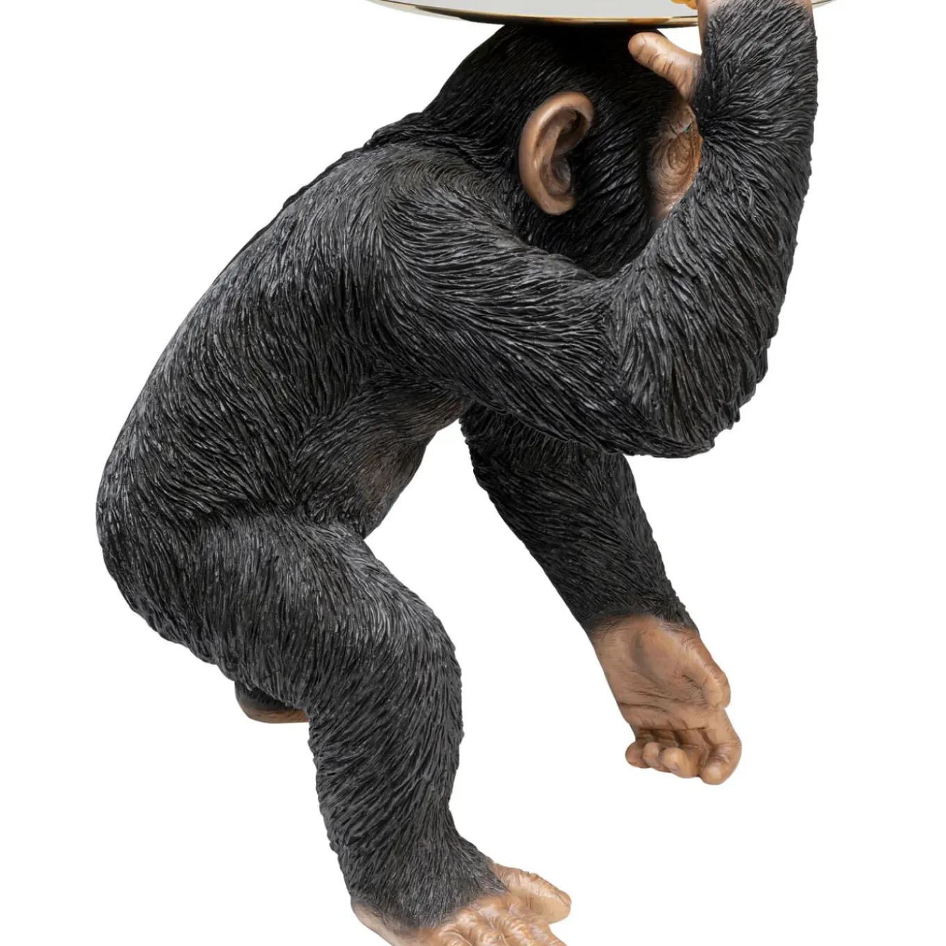 Figurine Décorative Butler Playing Chimp Noir 52Cm