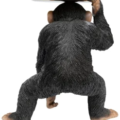 Figurine Décorative Butler Playing Chimp Noir 52Cm