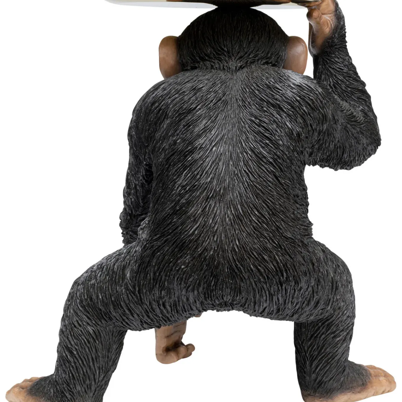 Figurine Décorative Butler Playing Chimp Noir 52Cm