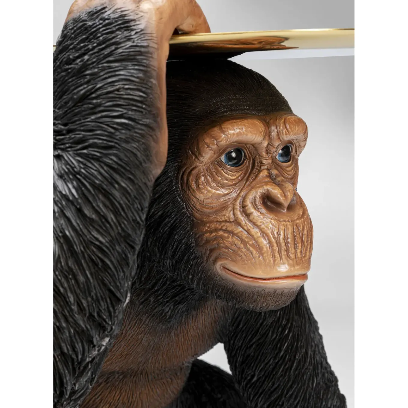 Figurine Décorative Butler Playing Chimp Noir 52Cm