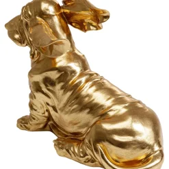 Figurine Décorative Coiffed Dog Dore 52Cm