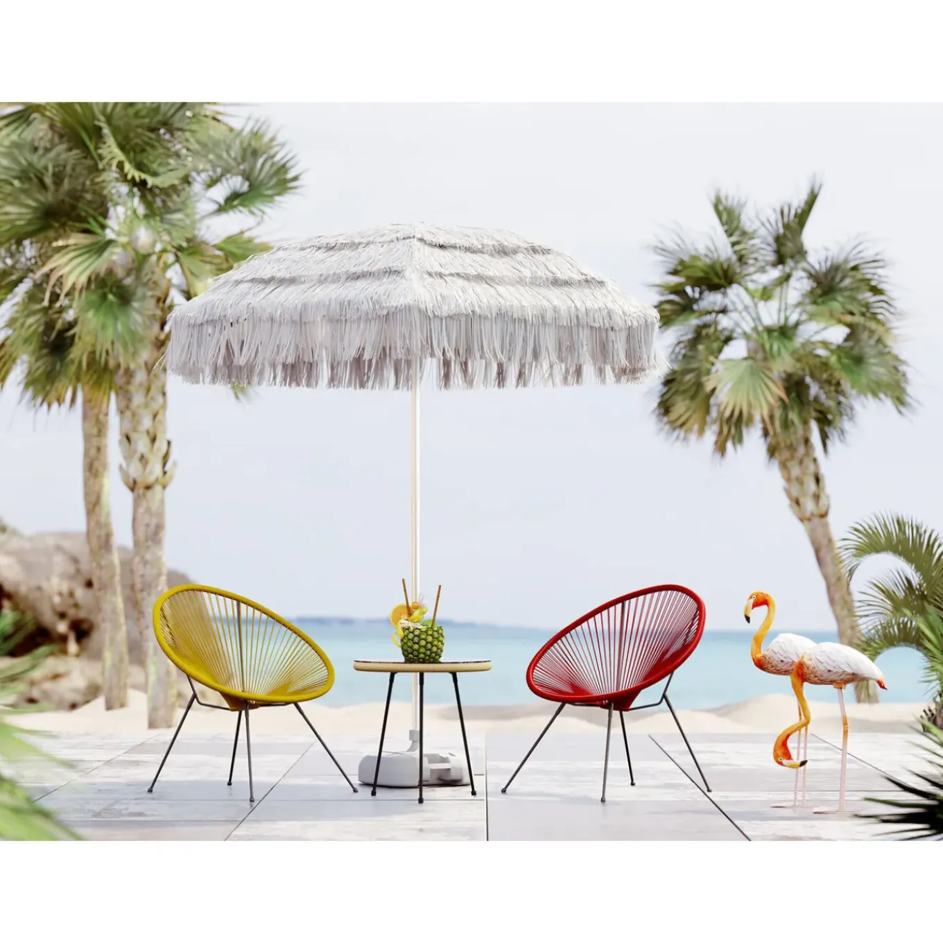 Figurine Décorative Flamingo Road 75Cm