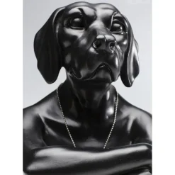 Figurine Décorative Gangster Dog Noire