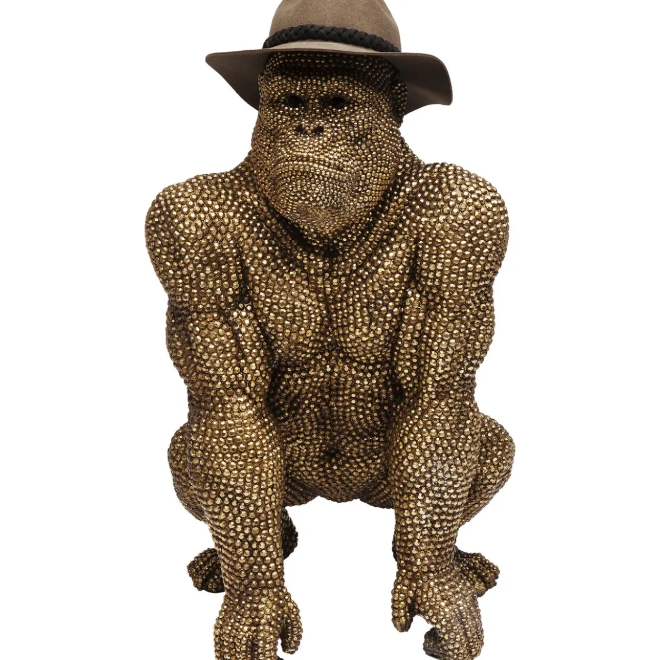 Figurine Décorative Gorilla Dore 80Cm