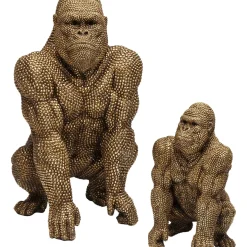 Figurine Décorative Gorilla Dore 80Cm