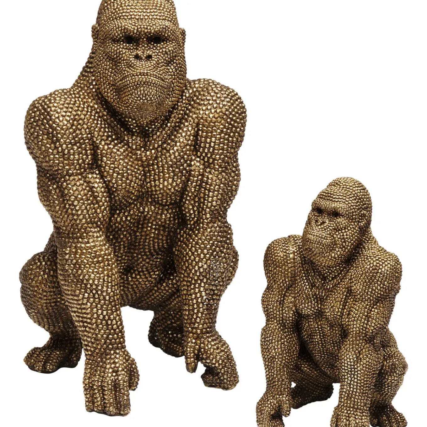 Figurine Décorative Gorilla Dore 80Cm