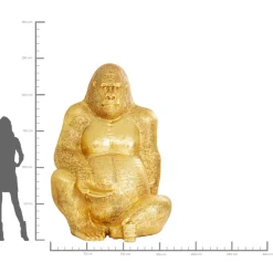 Figurine Décorative Gorilla Dore Xxl 249