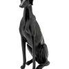 Figurine Décorative Greyhound Bruno Noir Mat 80Cm
