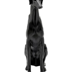 Figurine Décorative Greyhound Bruno Noir Mat 80Cm