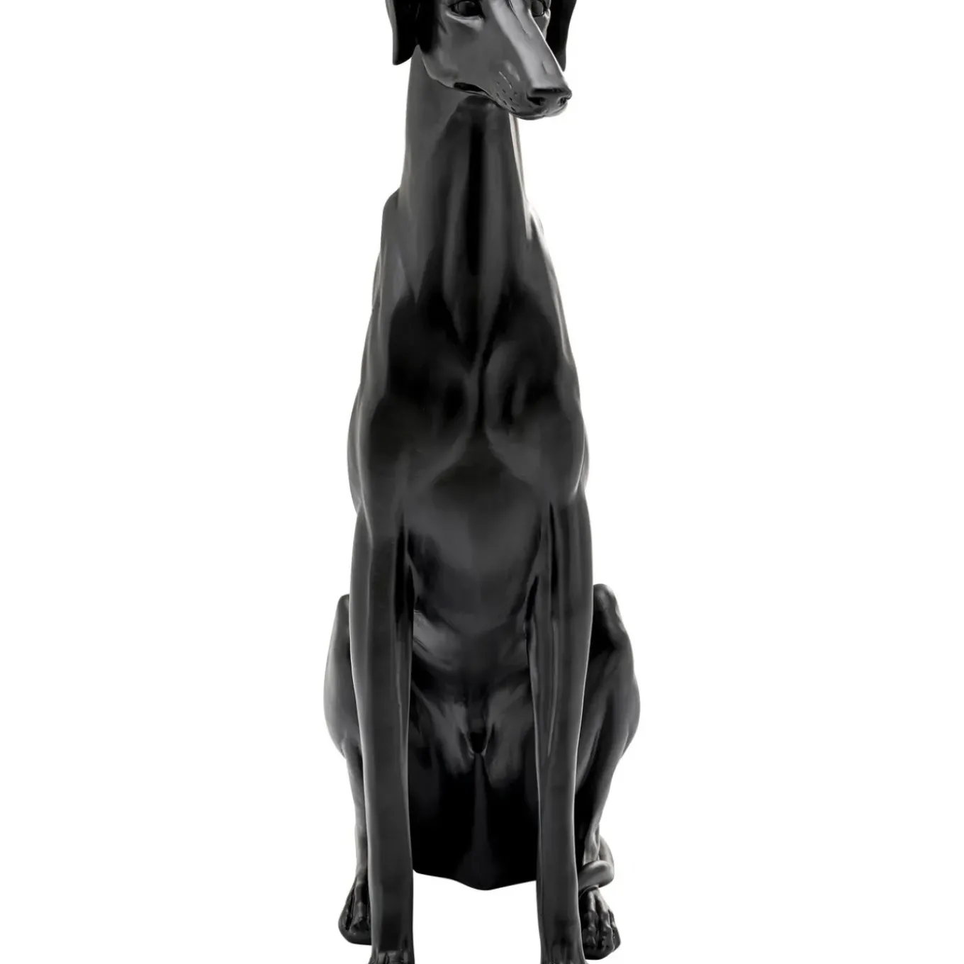 Figurine Décorative Greyhound Bruno Noir Mat 80Cm
