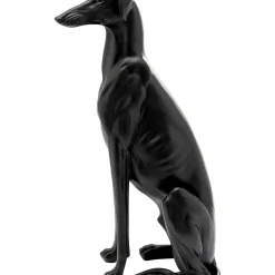Figurine Décorative Greyhound Bruno Noir Mat 80Cm