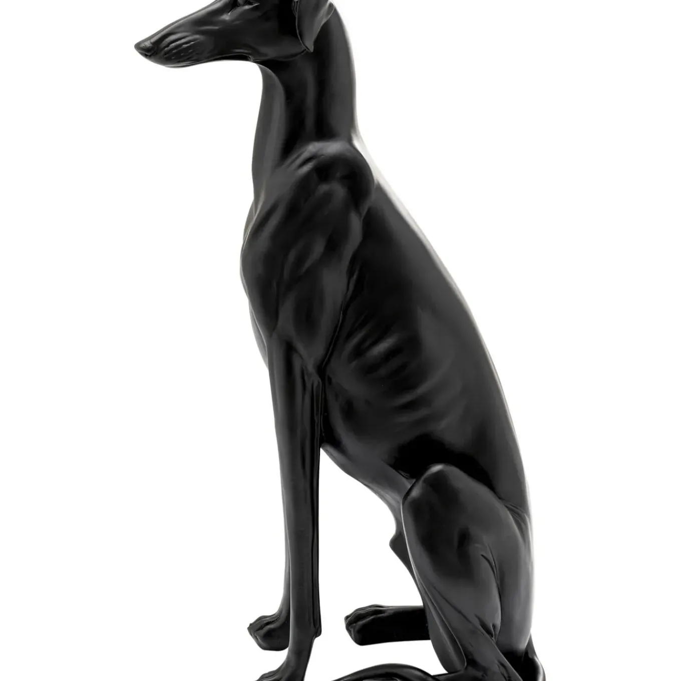 Figurine Décorative Greyhound Bruno Noir Mat 80Cm
