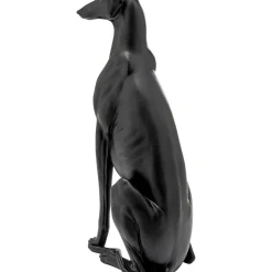 Figurine Décorative Greyhound Bruno Noir Mat 80Cm