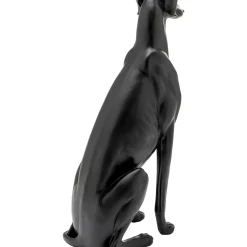 Figurine Décorative Greyhound Bruno Noir Mat 80Cm