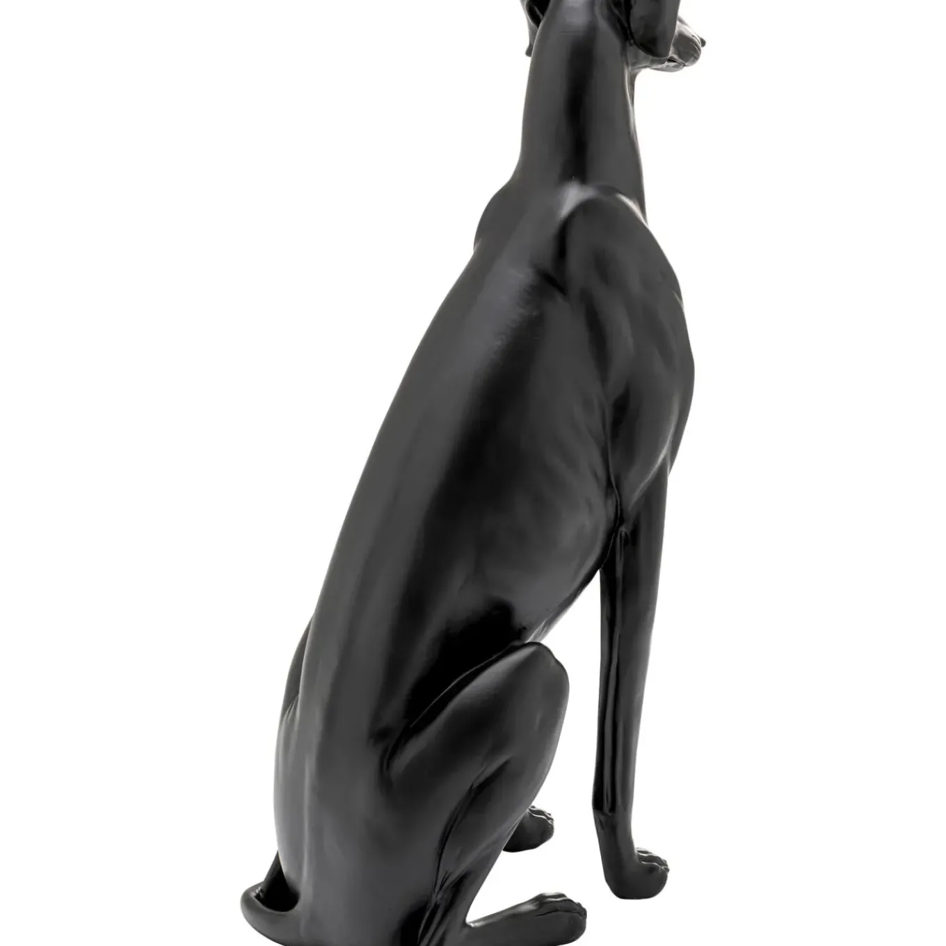 Figurine Décorative Greyhound Bruno Noir Mat 80Cm