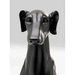 Figurine Décorative Greyhound Bruno Noir Mat 80Cm