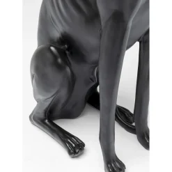 Figurine Décorative Greyhound Bruno Noir Mat 80Cm